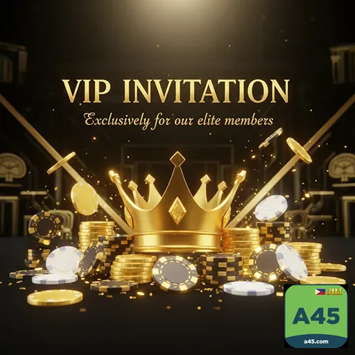 VIP player enjoying exclusive benefits at a45 Casino