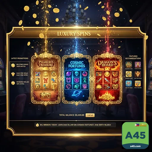 Excited players enjoying generous promotions at a45